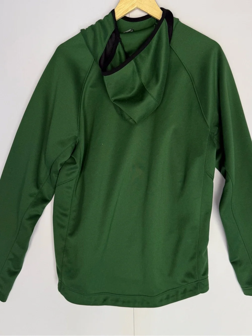 Nike Men’s Dark Green Crewneck Pullover with Black Swoosh
